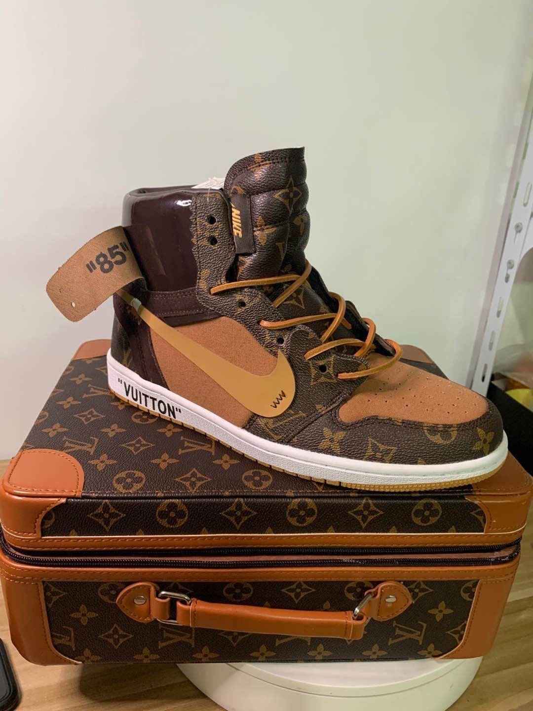 Custom Air Jordan 1 x LV Logo