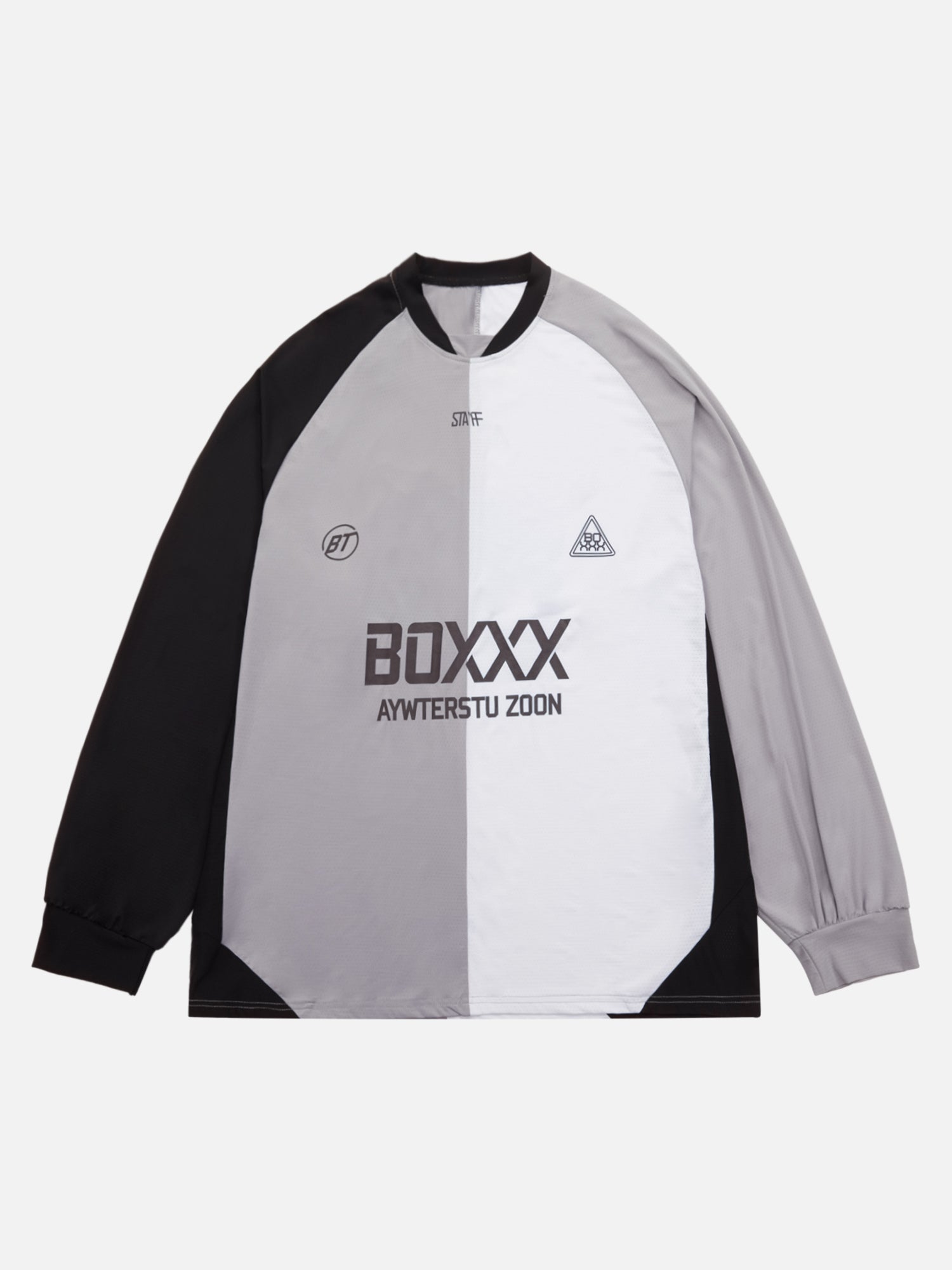 1984 Patchwork Contrasting Color Functional Quick-drying Long-sleeved T-shirt SP240301DMAS