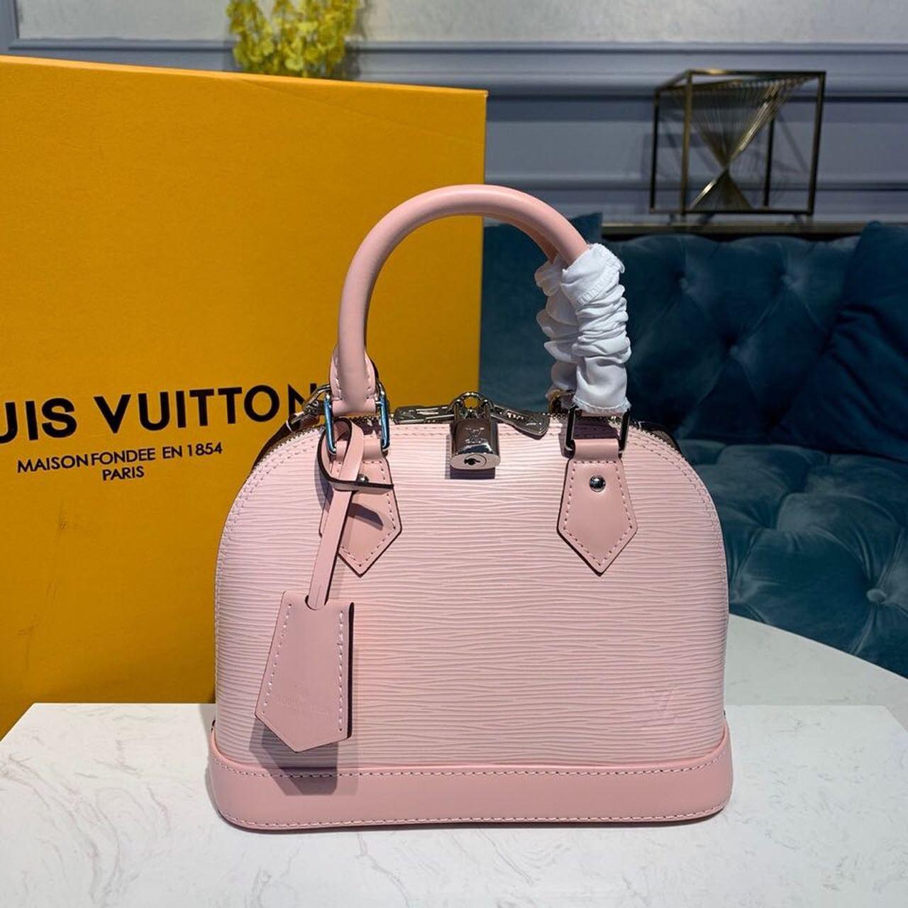 LV Alma BB Epi Rose Ballerine Pink For Women, Shoulder And Crossbody Bags 9.2in/23.5cm LV M41327