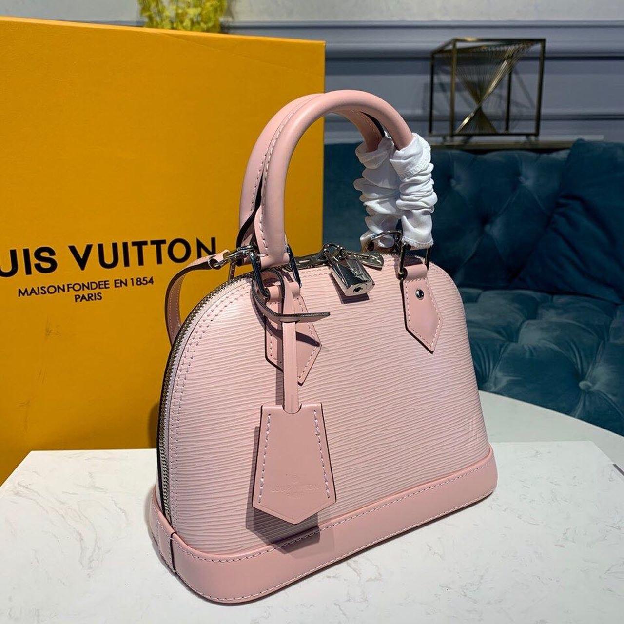 LV Alma BB Epi Rose Ballerine Pink For Women, Shoulder And Crossbody Bags 9.2in/23.5cm LV M41327