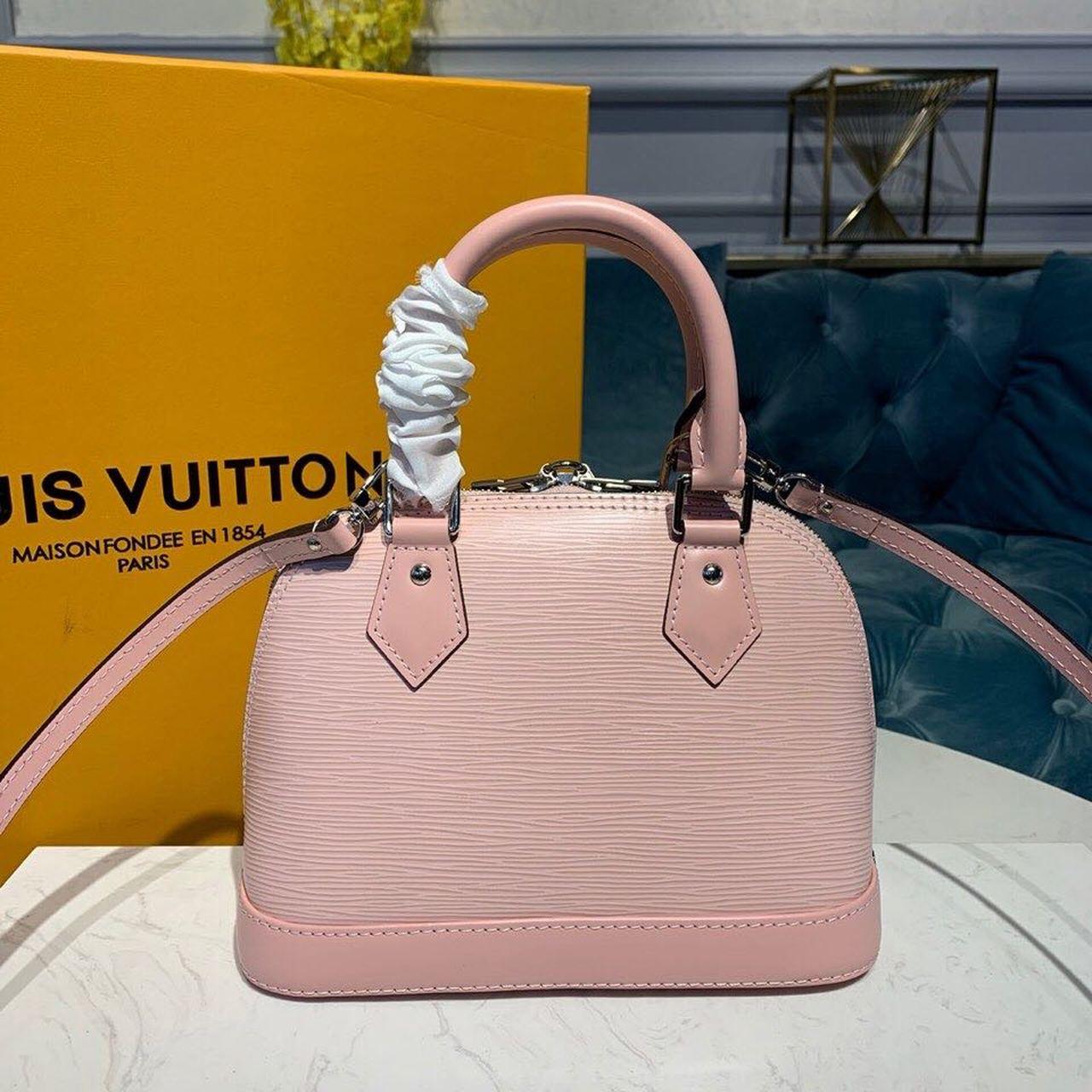 LV Alma BB Epi Rose Ballerine Pink For Women, Shoulder And Crossbody Bags 9.2in/23.5cm LV M41327