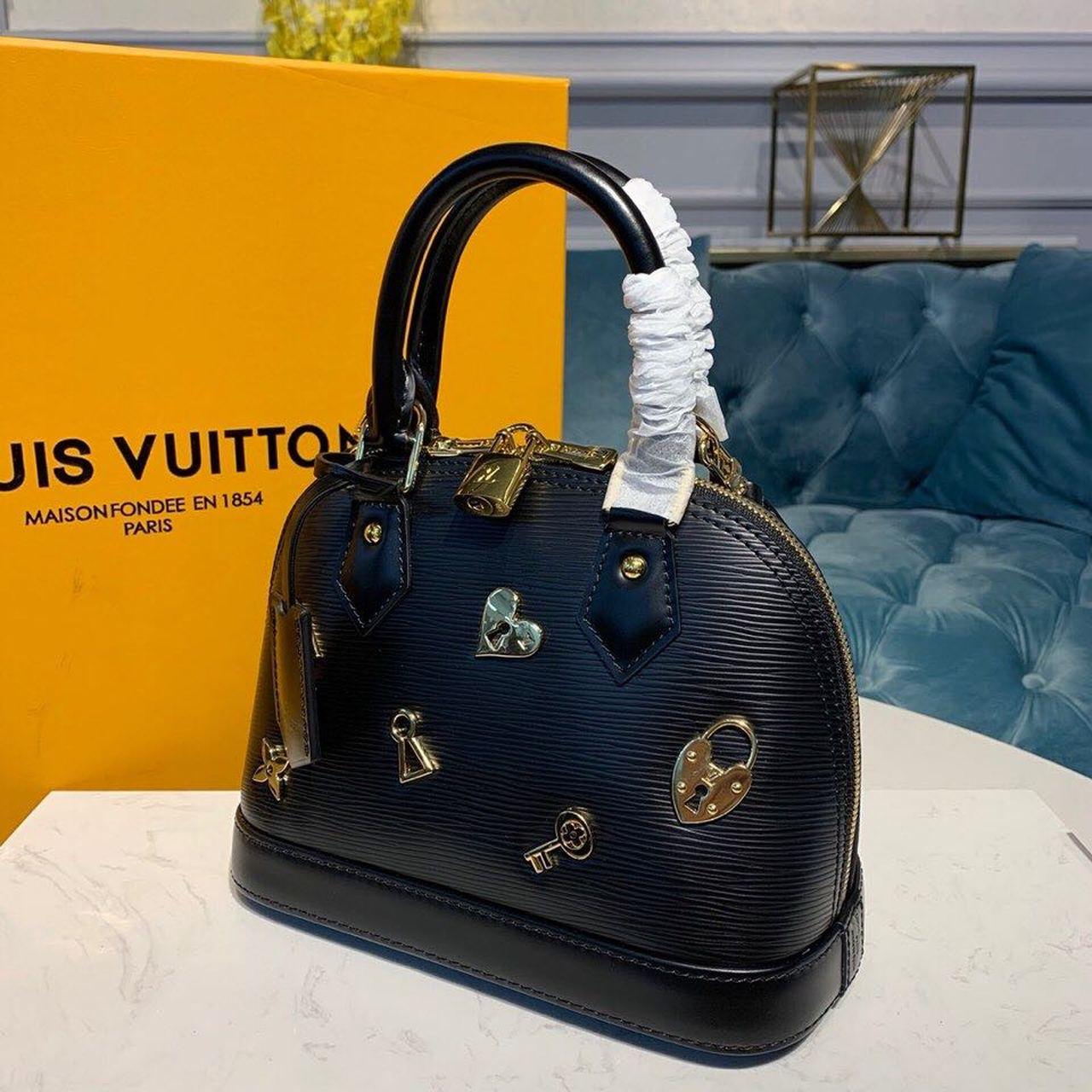 LV Alma BB Epi Black For Women, Shoulder And Crossbody Bags 9.2in/23.5cm LV M52884
