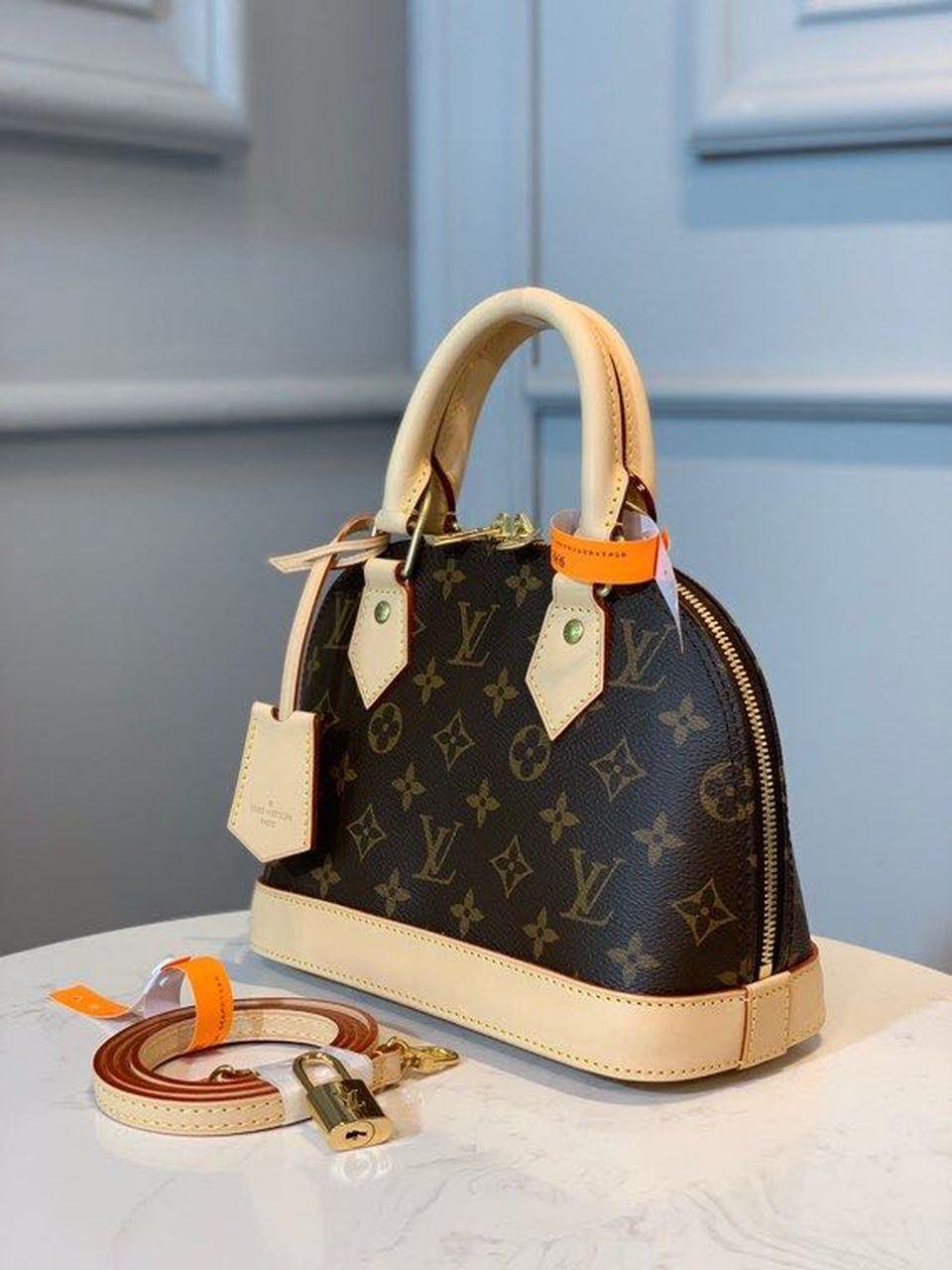 LV Alma Monogram Canvas Beige For Women, Shoulder And Crossbody Bags