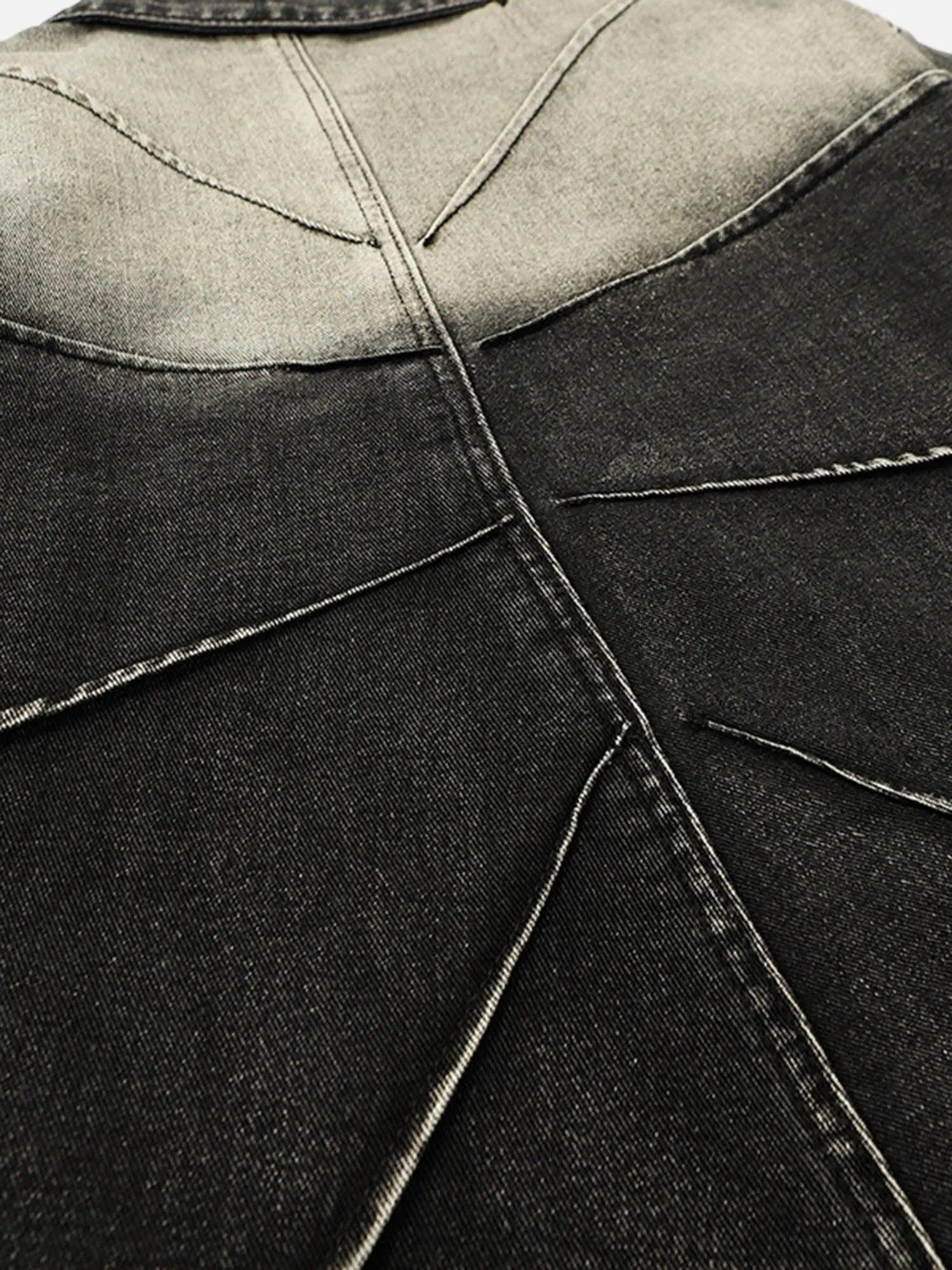 1984 American Street Fashion Heavy Industry Washed Denim Jacket - 1984brand