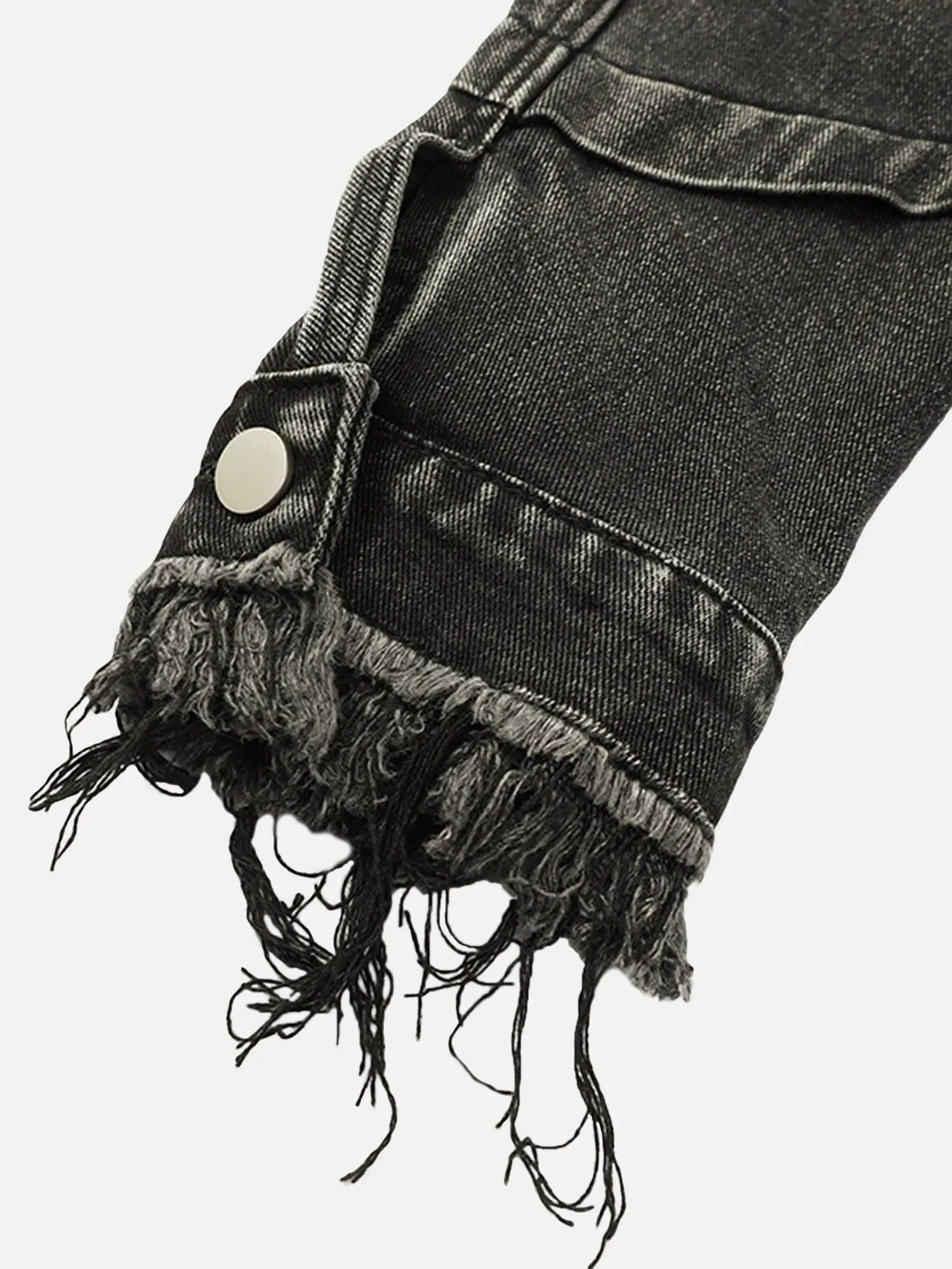 1984 American Street Fashion Heavy Industry Washed Denim Jacket - 1984brand
