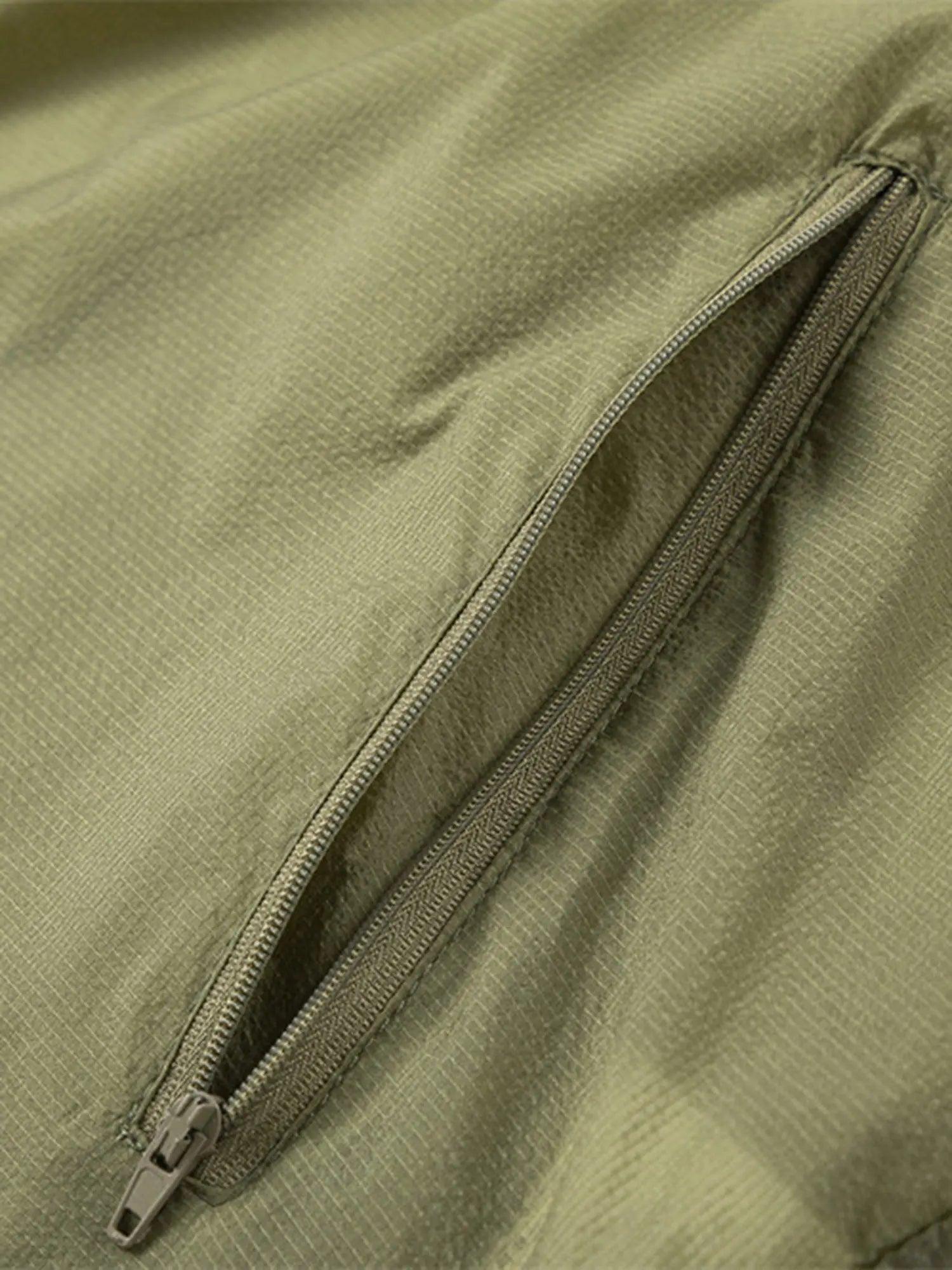 1984 Badge-embellished Stand Collar Half-zip Pullover Jacket - 1984brand