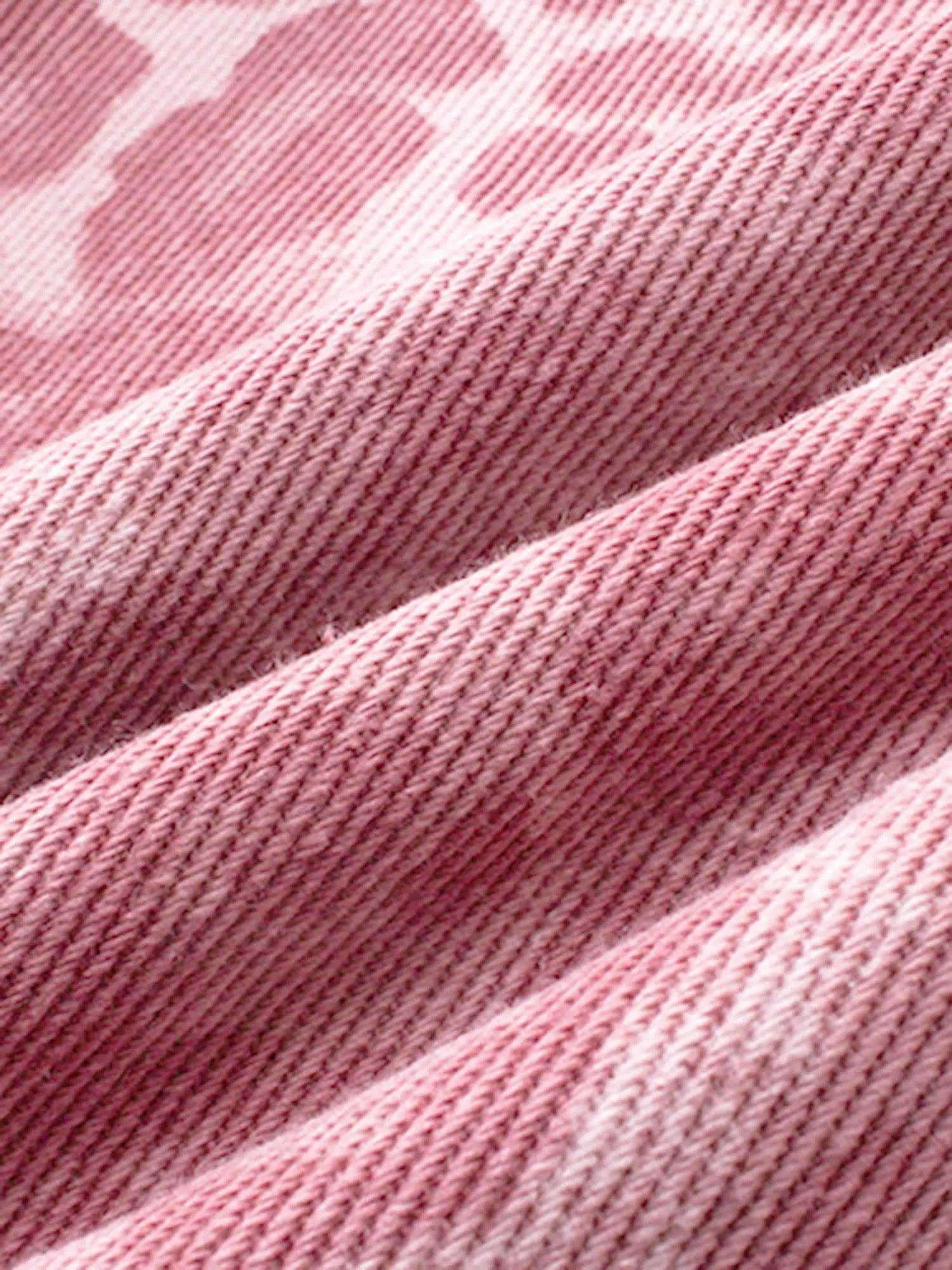 1984 Retro Leopard Print Pink Wide-leg Floor-length Casual Pants SP2404202BLS