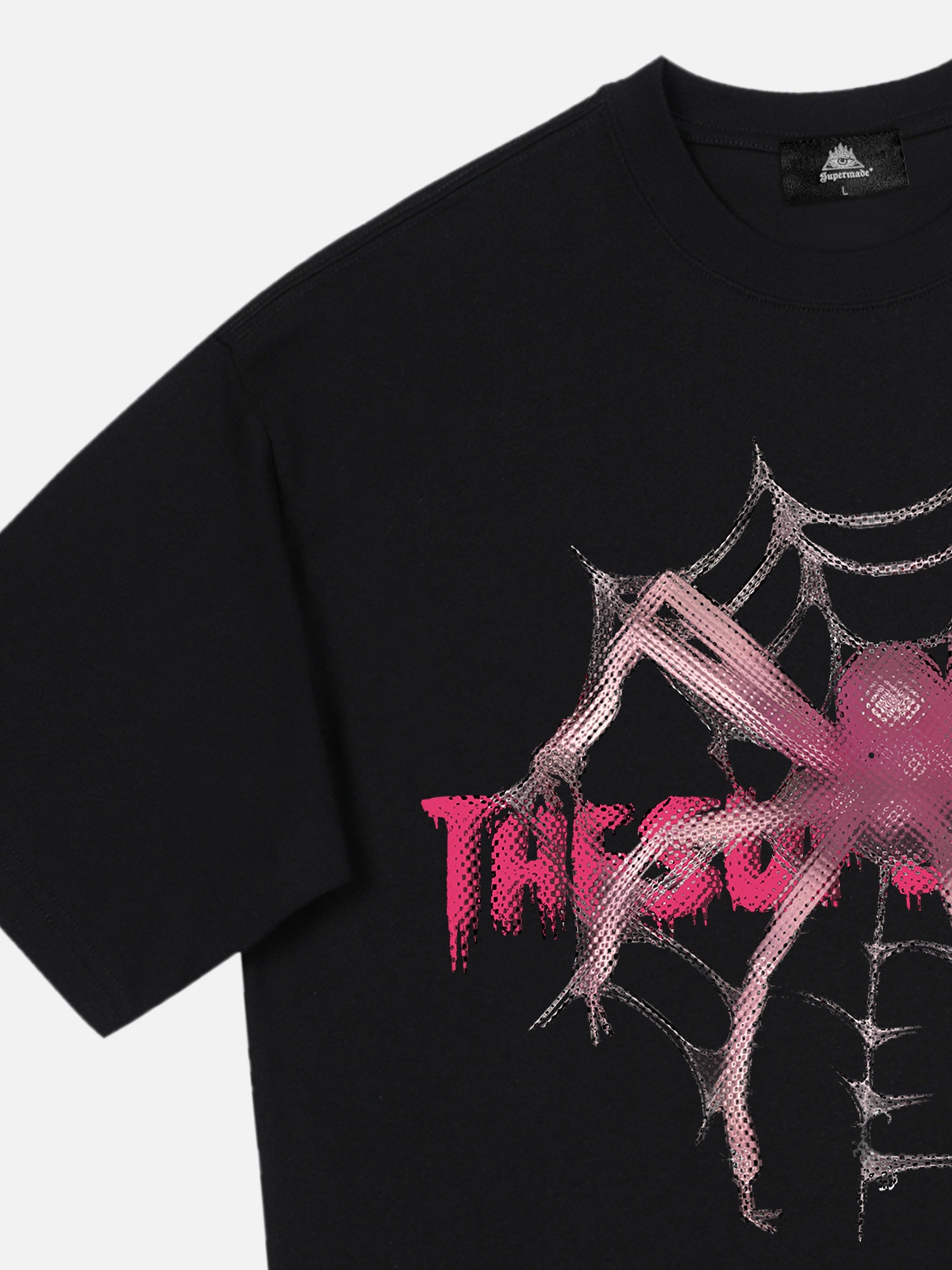 1984 Pink Diamond Spider Hip Hop T-shirt SP2403014JLL