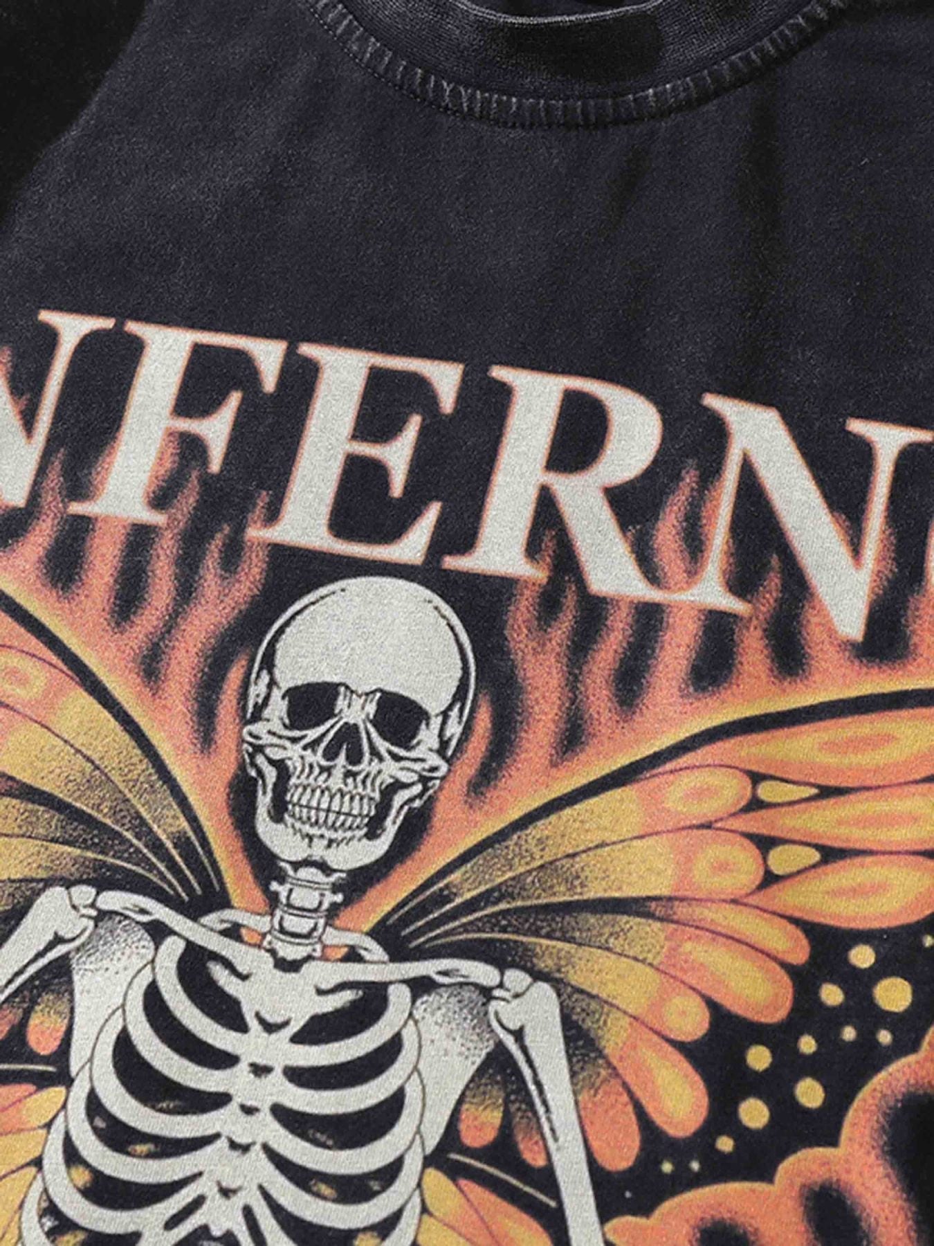1984 Vintage Skull Crew Neck Sweatshirt SP230824KNVC