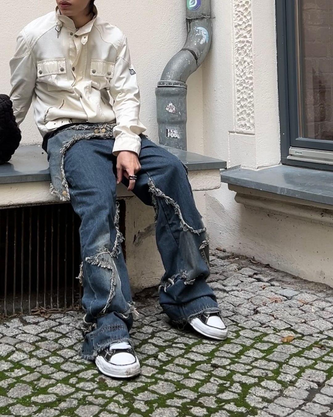 1984 Patch Embroidered Straight-leg Jeans - 1572 - 1984brand