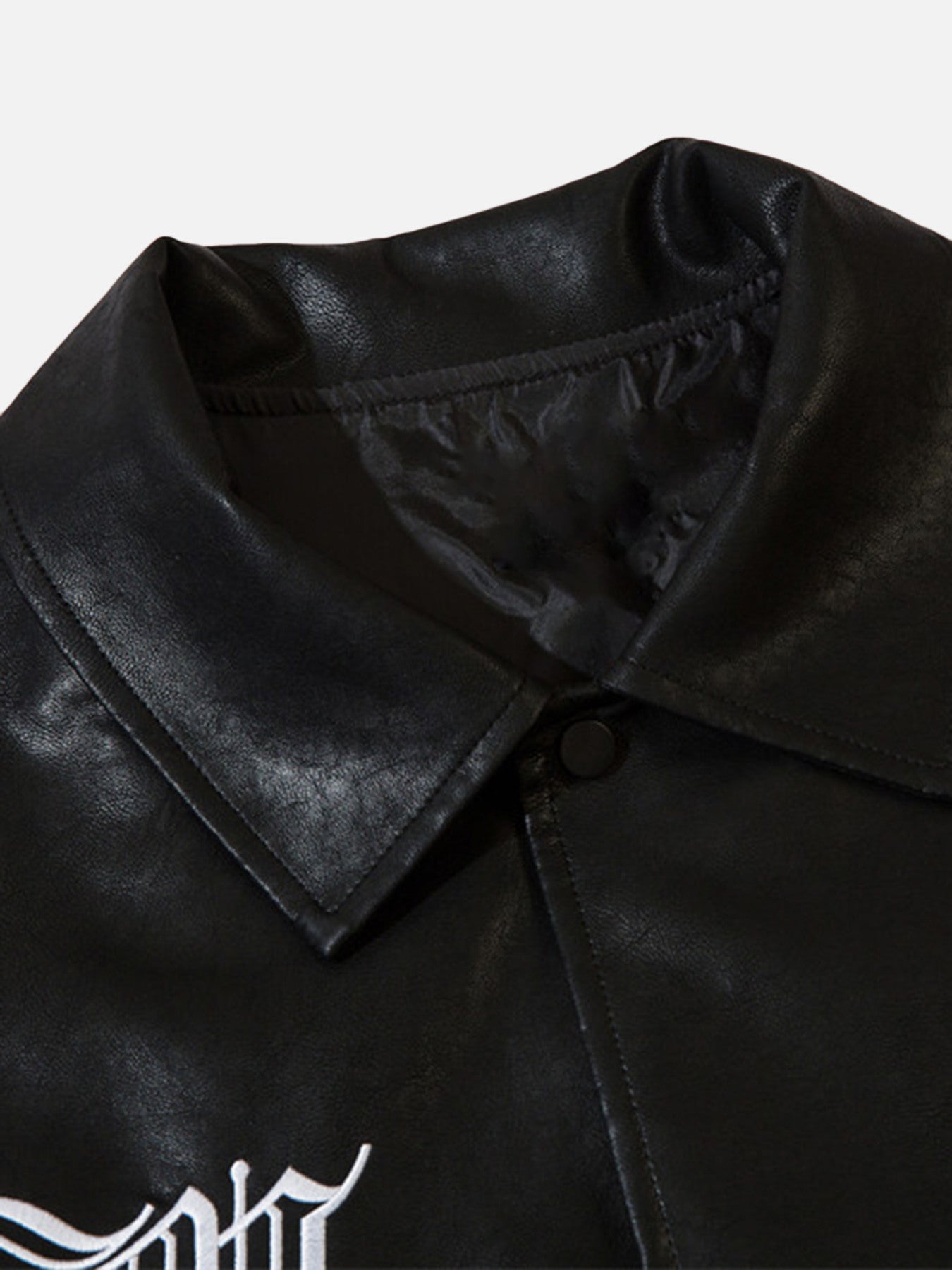 1984 Embroidered Monogrammed Leather Jacket SP230918A42D