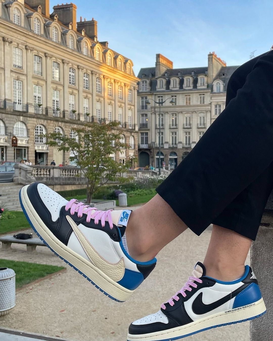 Custom Fragment x Travis Scott x Air Jordan 1 Low DM7866 140