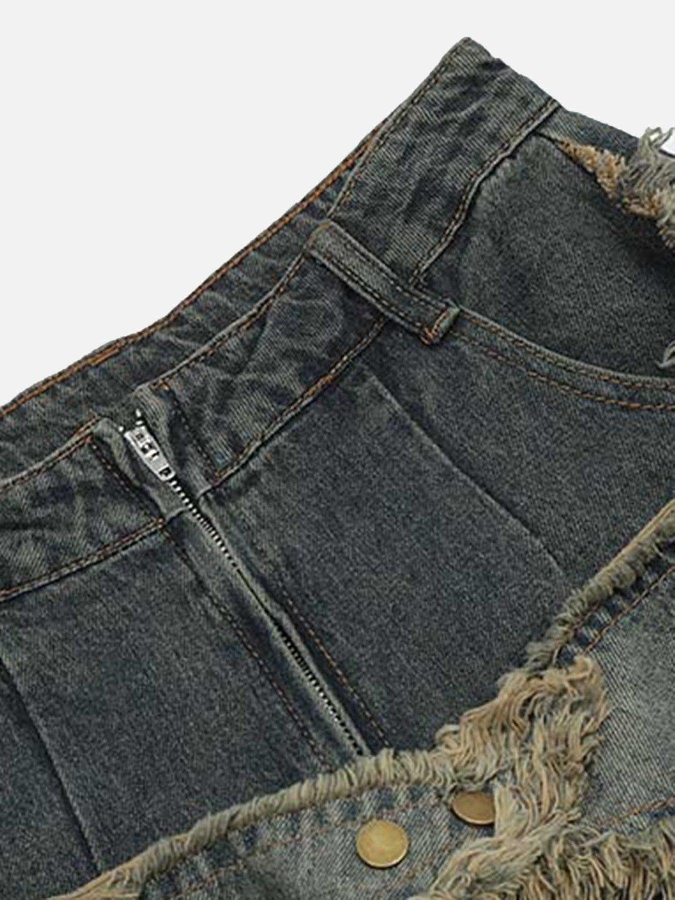 1984 Patch Embroidered Straight-leg Jeans - 1572 - 1984brand