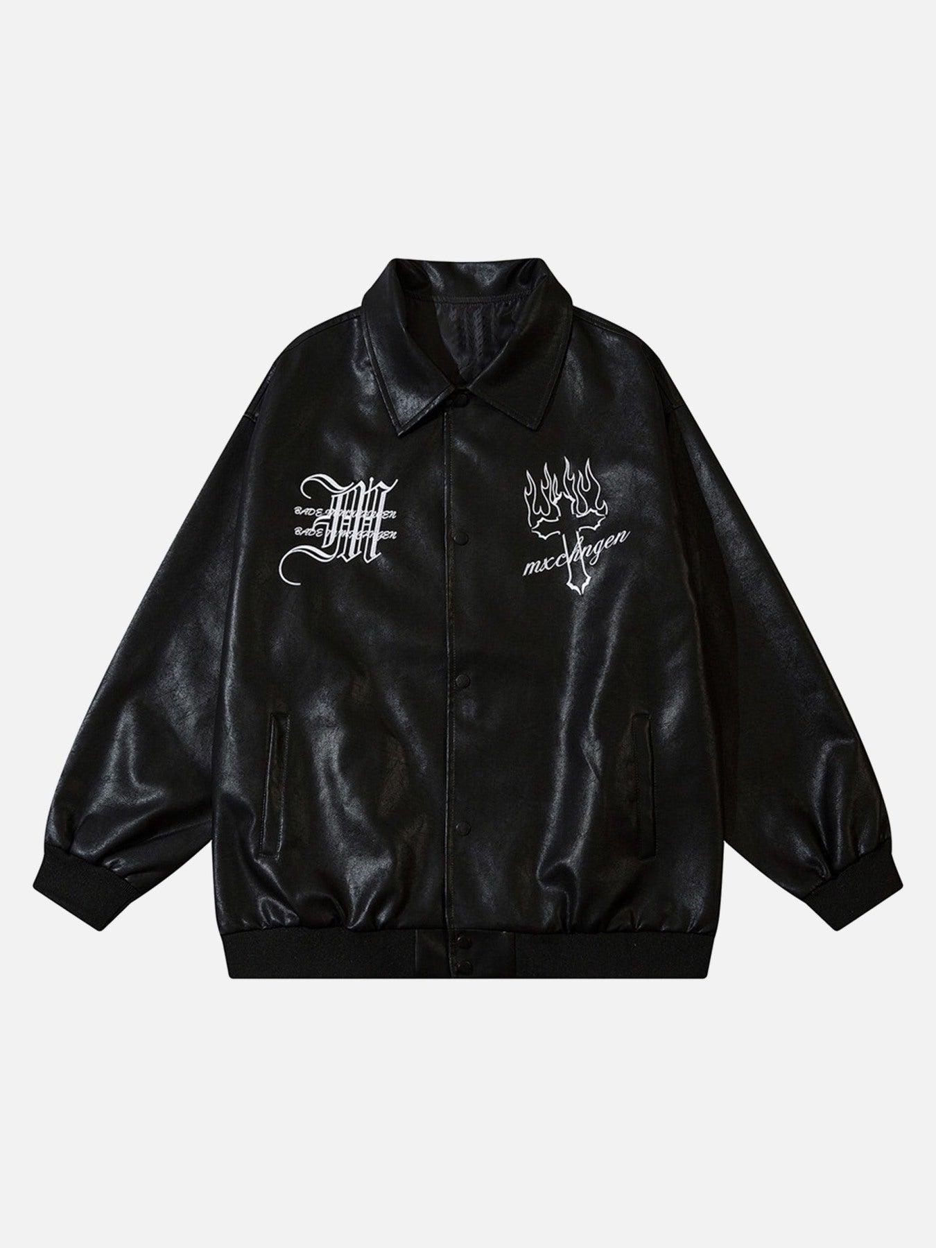 1984 Embroidered Monogrammed Leather Jacket SP230918A42D