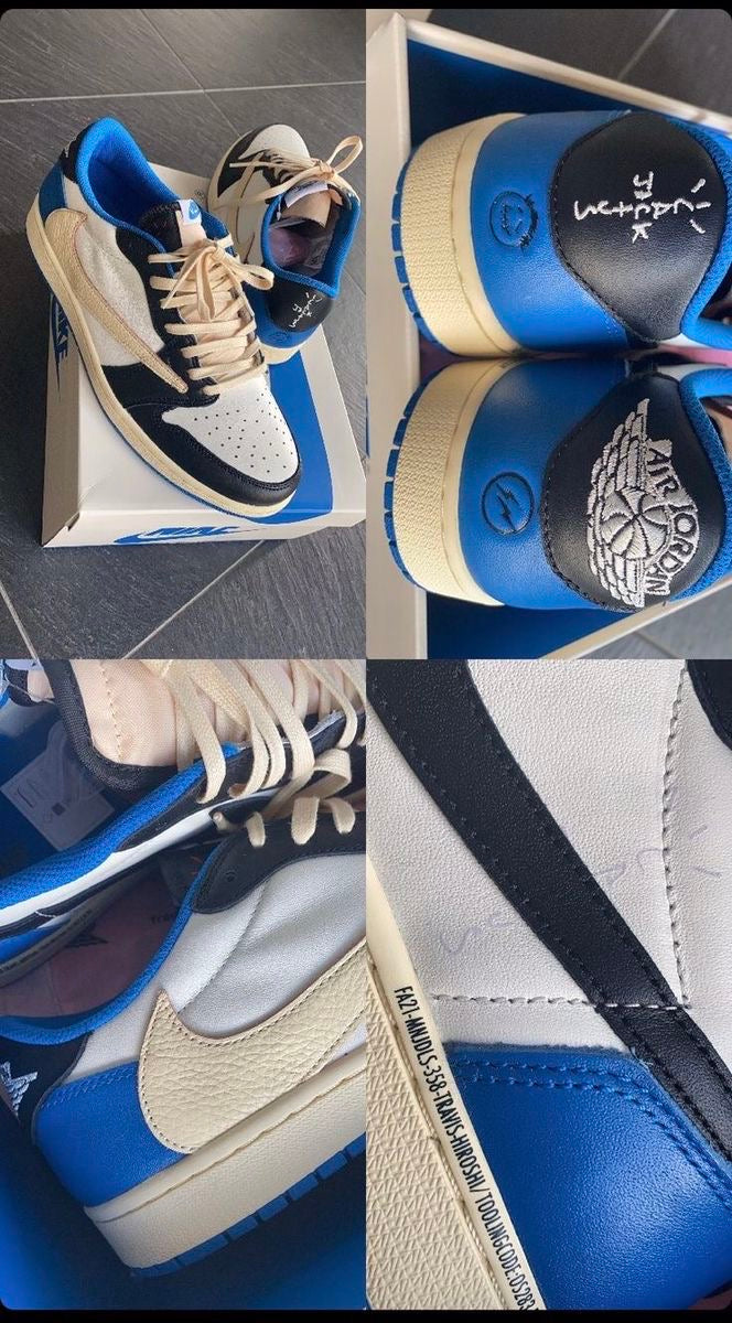 Custom Fragment x Travis Scott x Air Jordan 1 Low DM7866 140