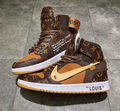 Custom Air Jordan 1 x LV Logo