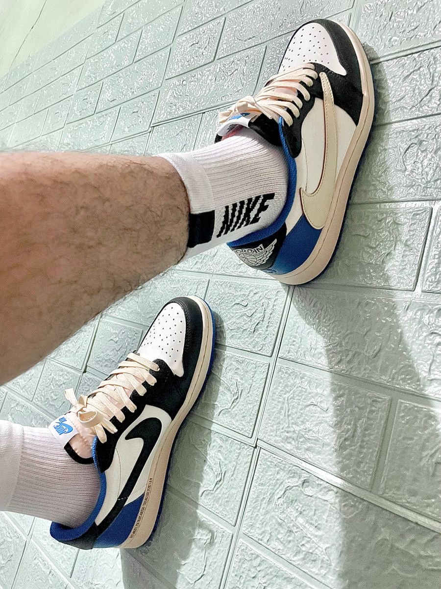 Custom Fragment x Travis Scott x Air Jordan 1 Low DM7866 140