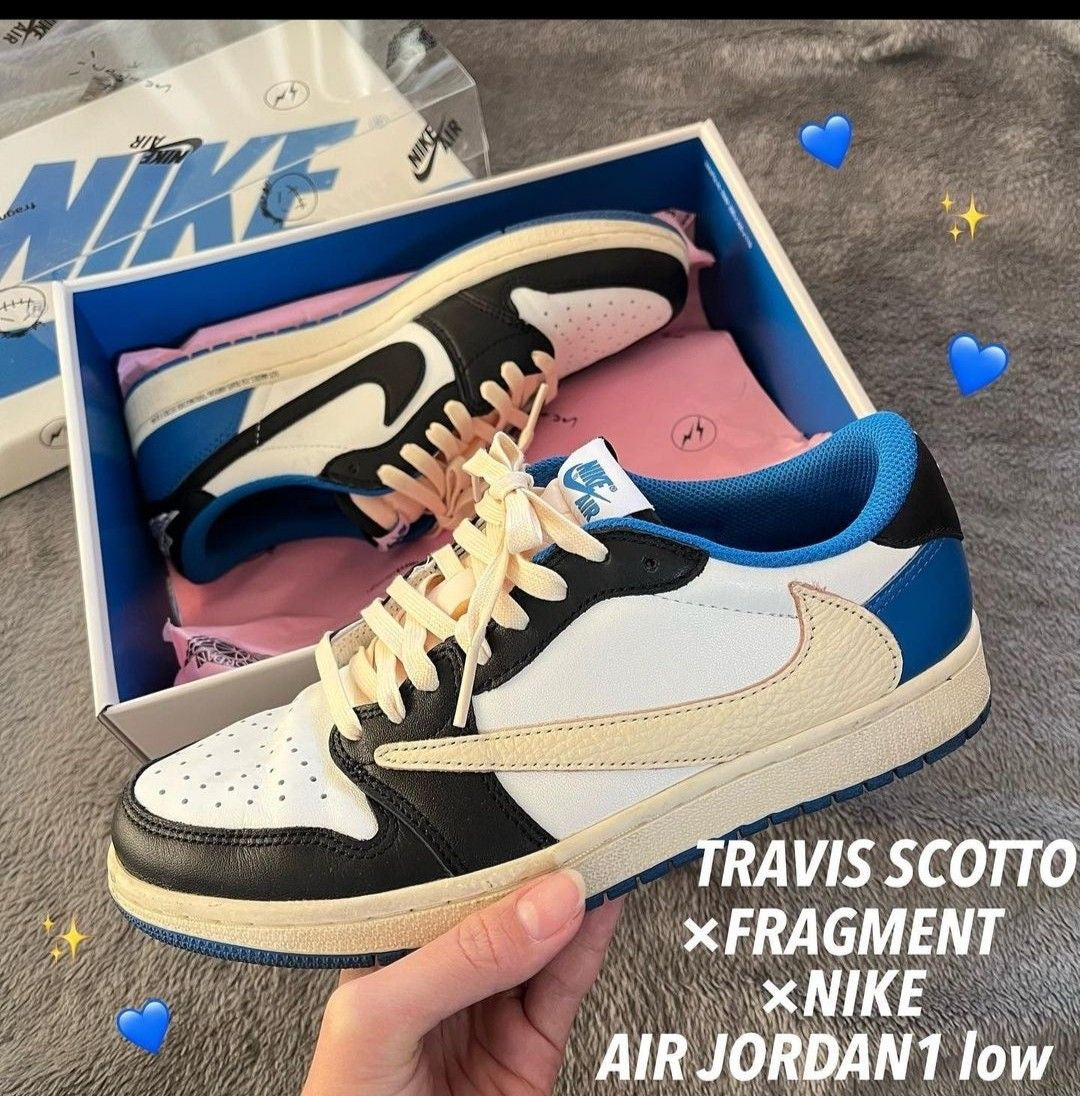 Custom Fragment x Travis Scott x Air Jordan 1 Low DM7866 140