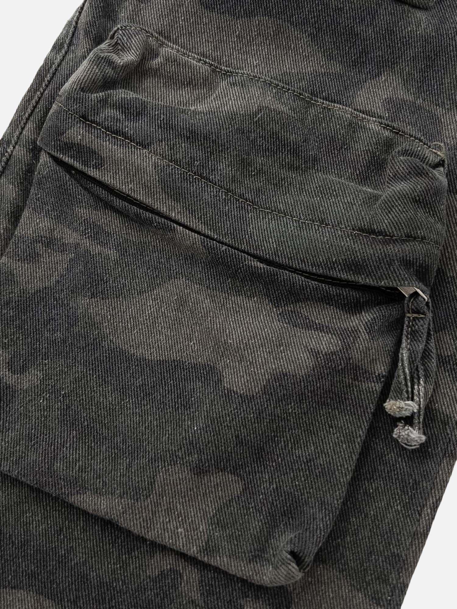 American Street Fashion Heavy Duty Camouflage Work Jeans SP240322CRUD