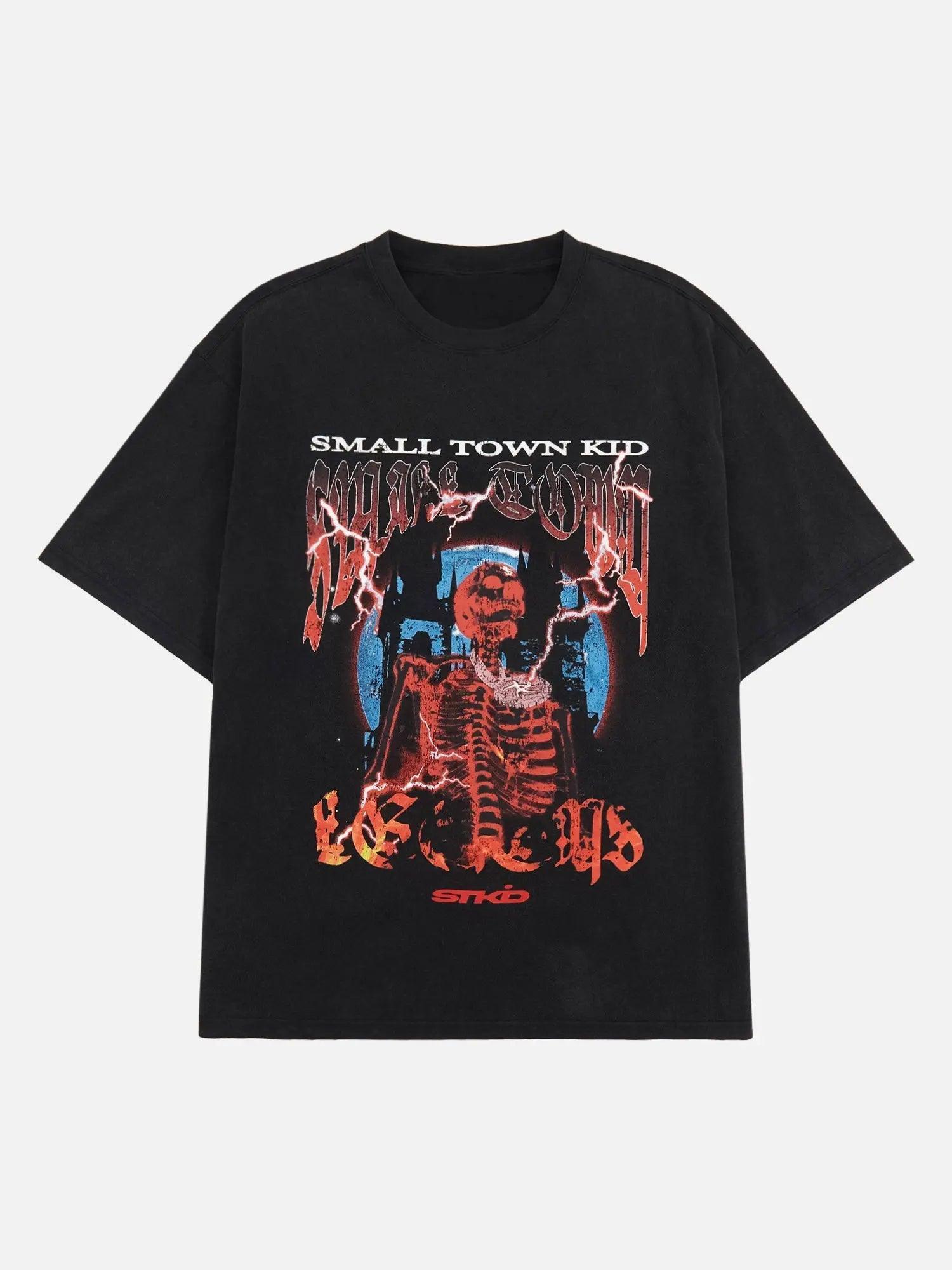 American Street Hip Hop Skull T-Shirt SP240412CLLB