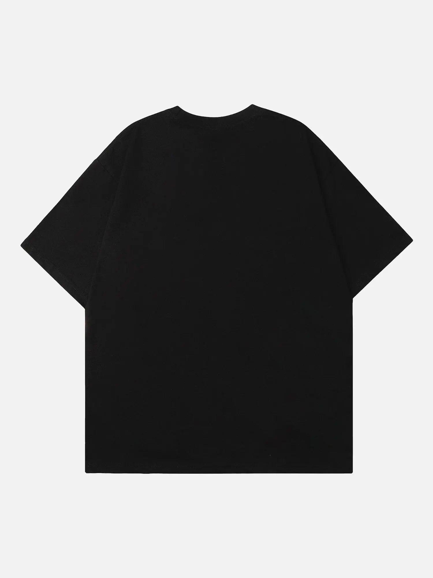 American Trendy Dark Spider Design Short-sleeved T-shirt SP2404179DL3