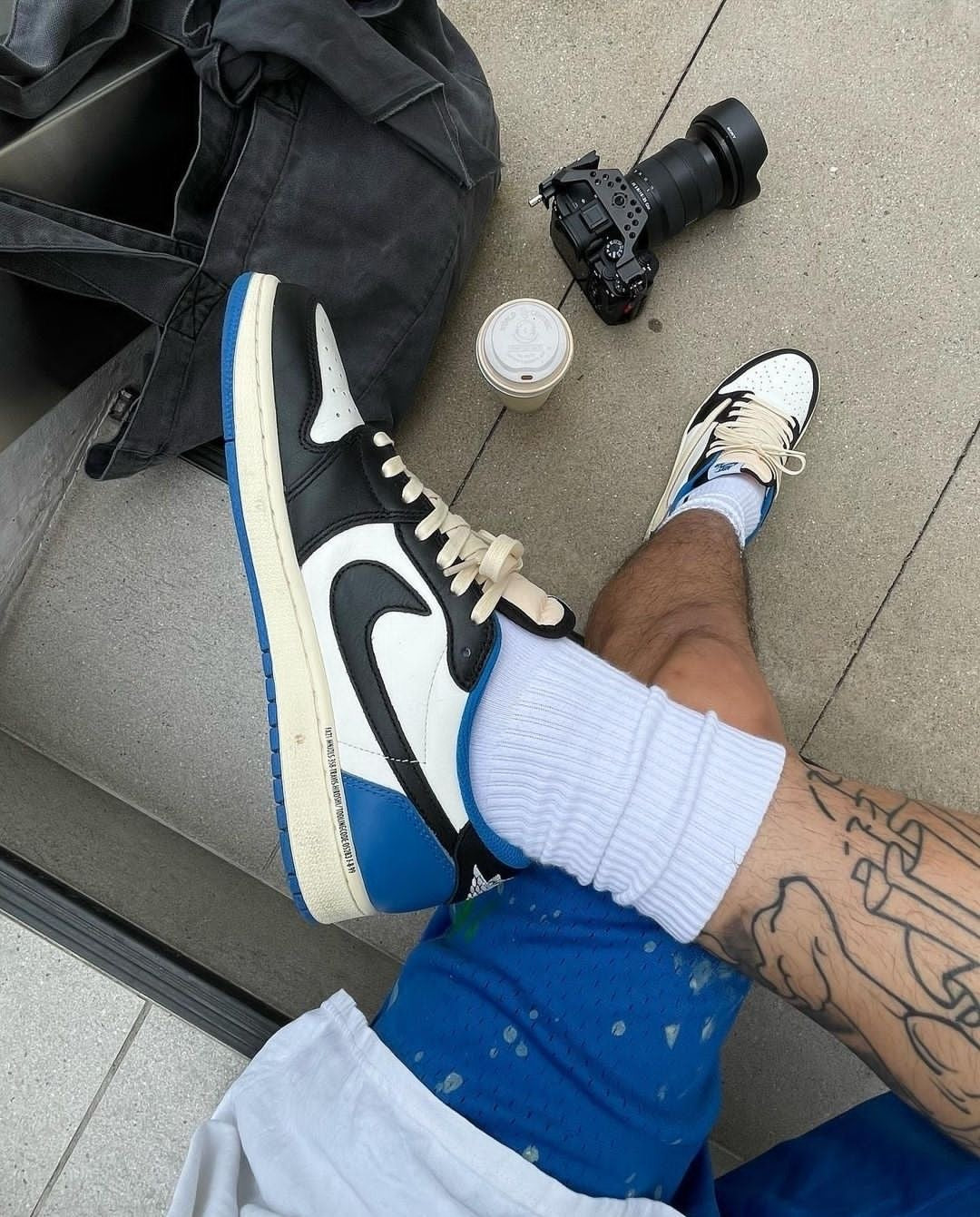 Custom Fragment x Travis Scott x Air Jordan 1 Low DM7866 140