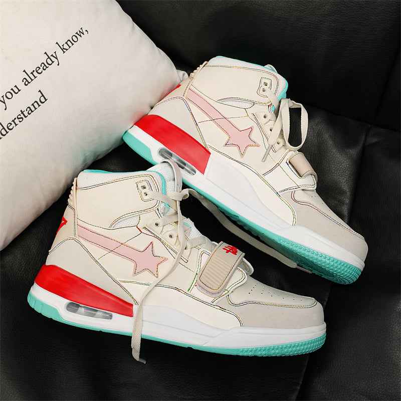 Classic Shoes - White Stars Sneakers