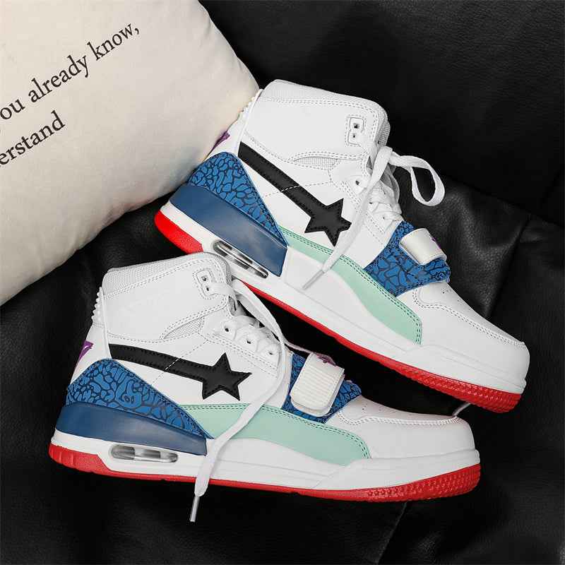 Classic Shoes - White Stars Sneakers
