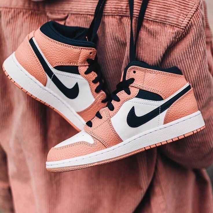 Custom Air Jordan 1 Mid Digital Pink Quartz High Q