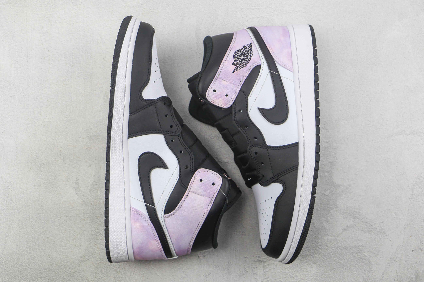 Custom Air Jordan 1 Mid White Tan Navy AJ1