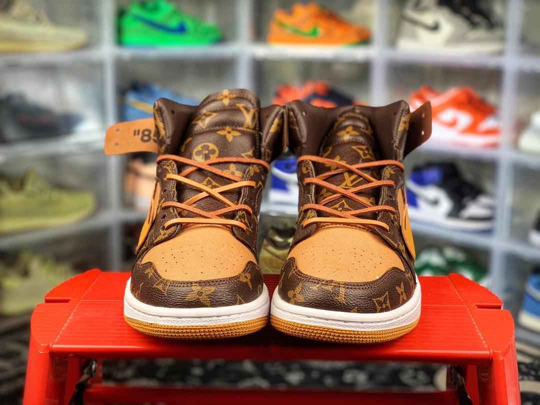 Custom Air Jordan 1 x LV x OFF WHITE Virgil Abloh