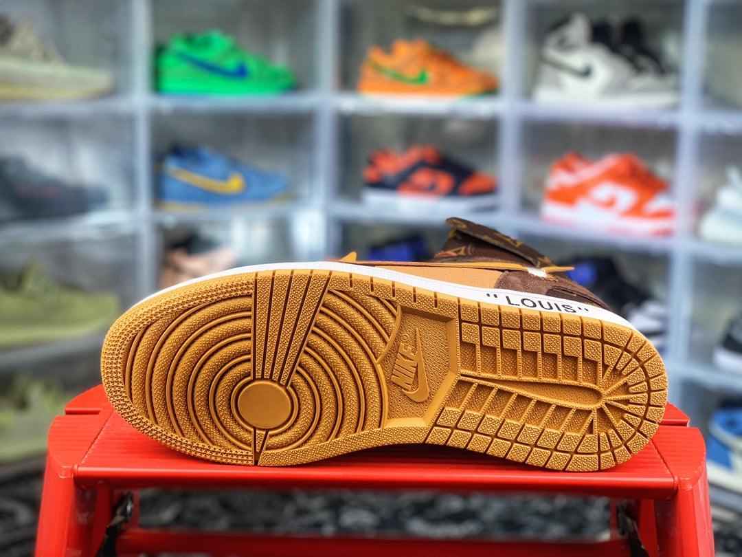 Custom Air Jordan 1 x LV x OFF WHITE Virgil Abloh