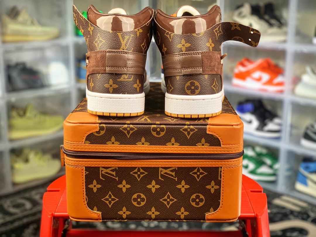 Custom Air Jordan 1 x LV x OFF WHITE Virgil Abloh