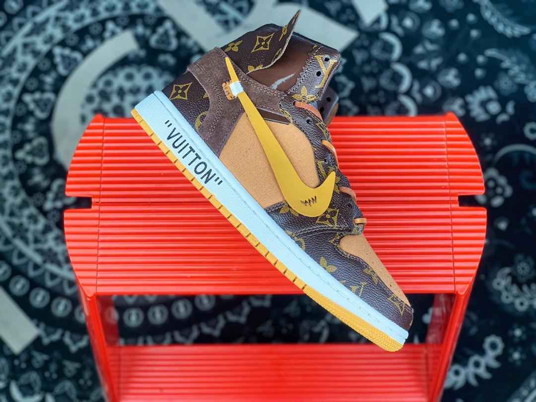 Custom Air Jordan 1 x LV x OFF WHITE Virgil Abloh
