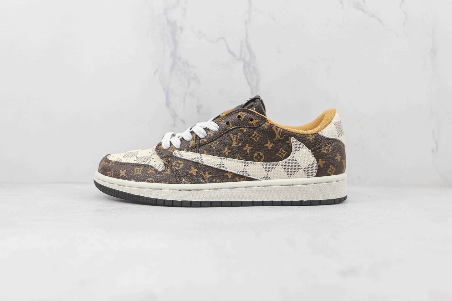 Custom Fragment x Travis Scott x Air Jordan 1 Low LV DM7866 216