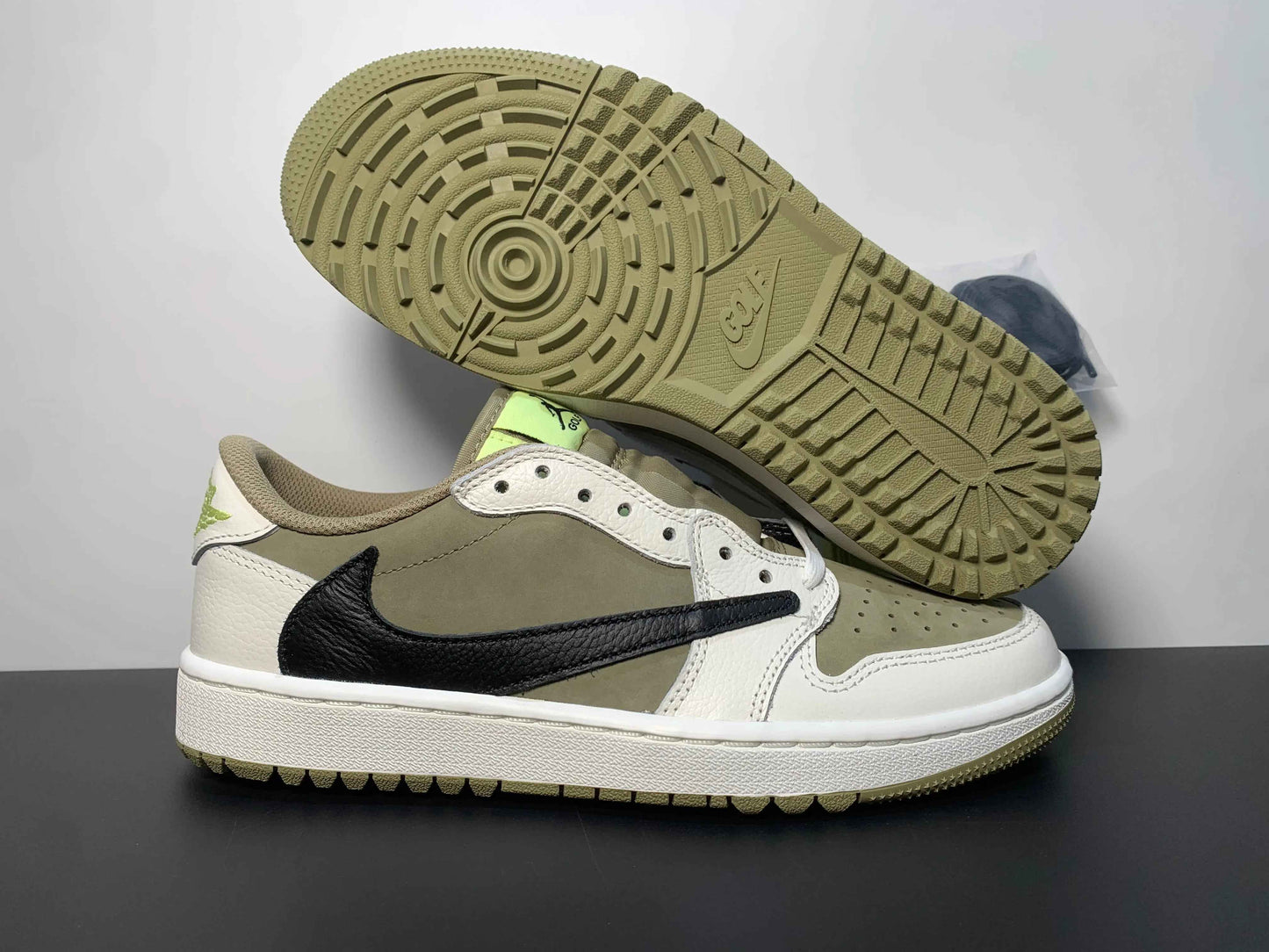 Custom Travis Scott x Air Jordan 1 Low Golf TS DM7866-01