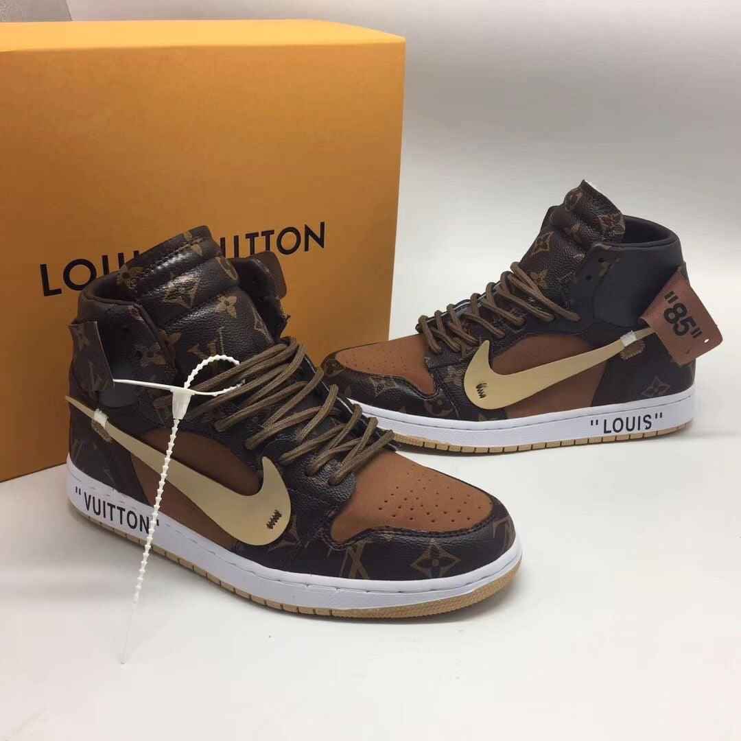 Custom Air Jordan 1 x LV Logo