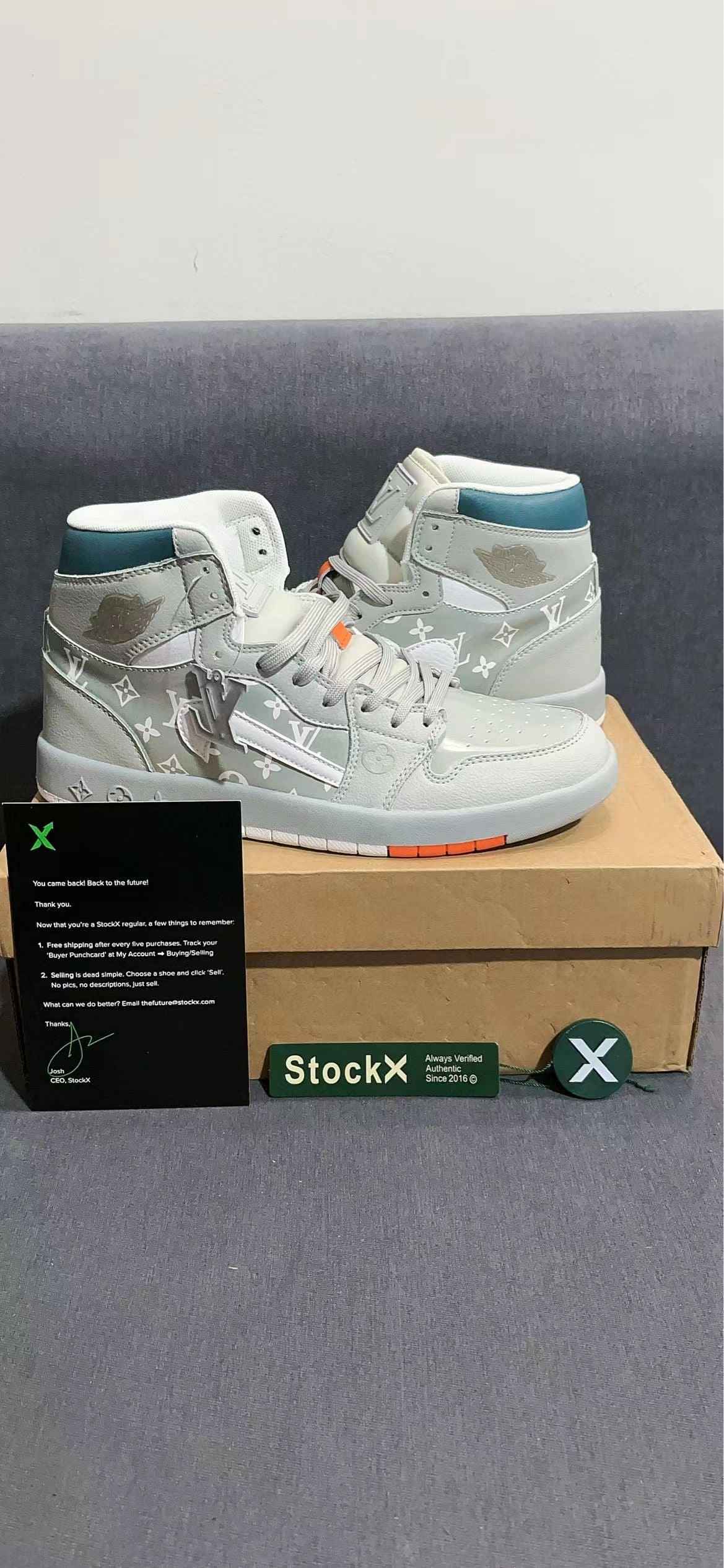 Custom Air Jordan 1 x LV Monogram