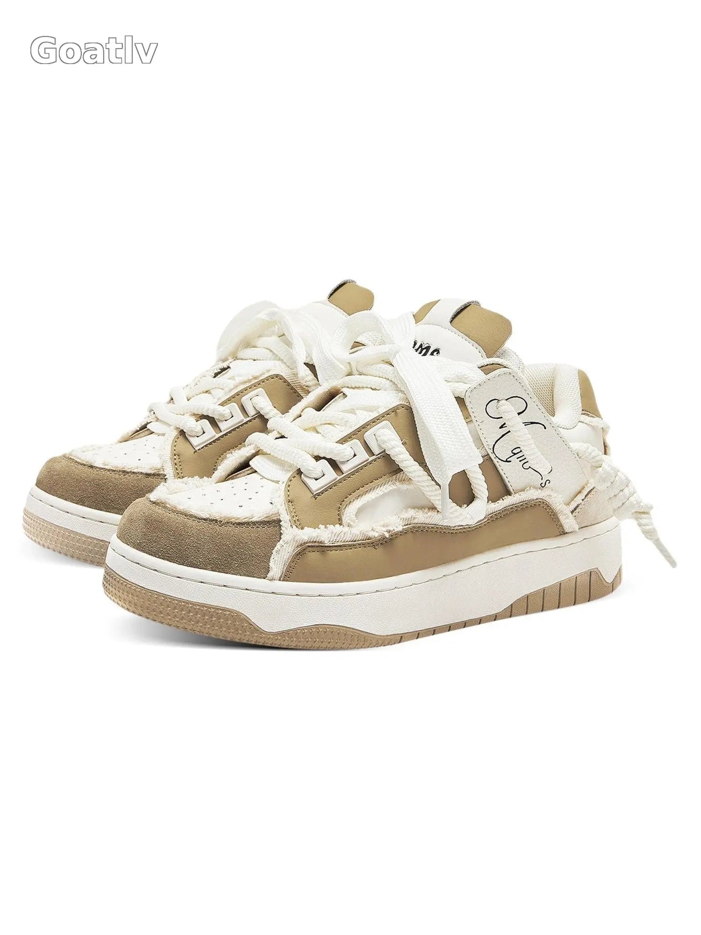 Sneakerhill Tassel Contrast Color Sneakers - 1984