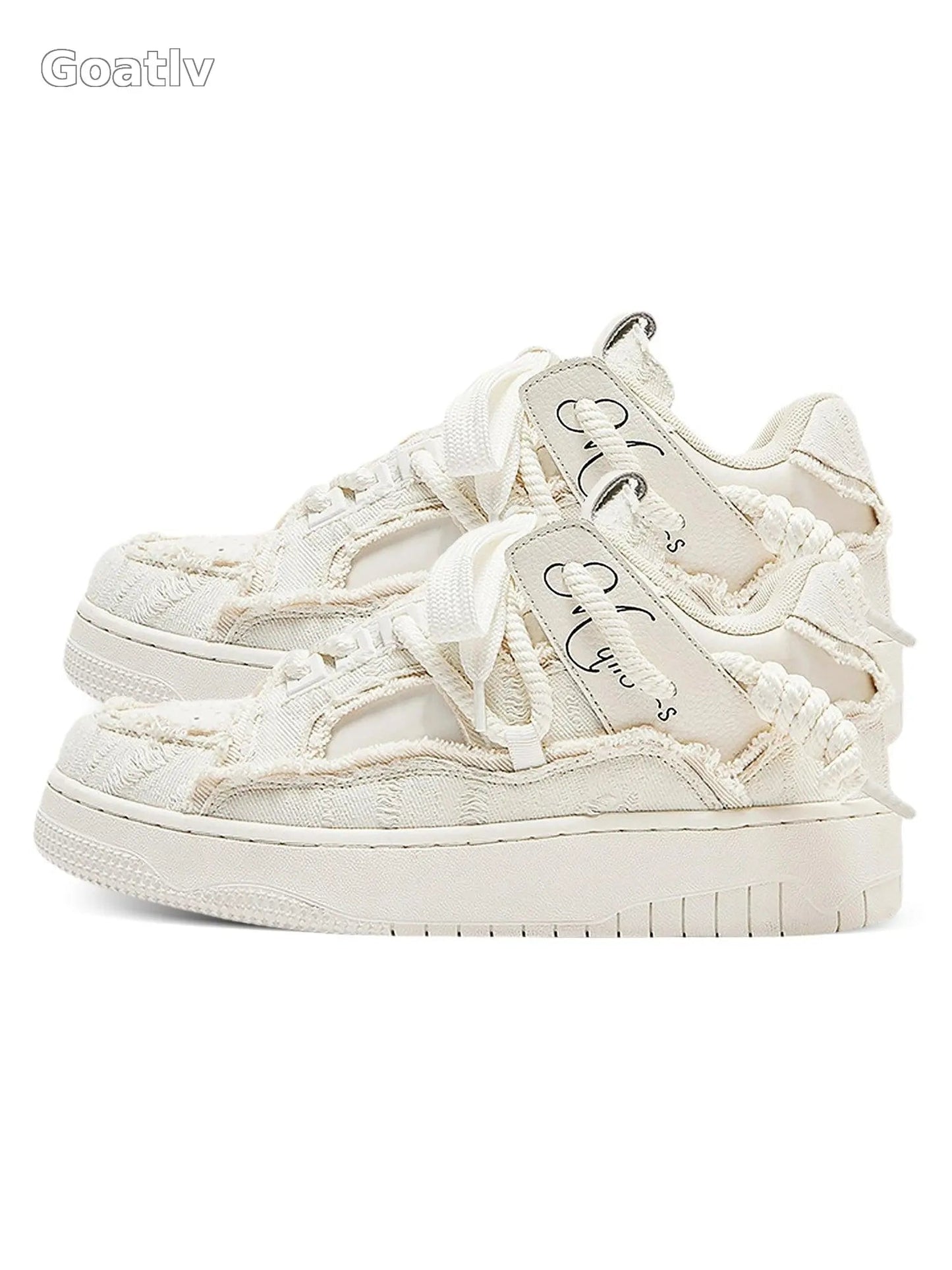 Sneakerhill Tassel Contrast Color Sneakers - 1984