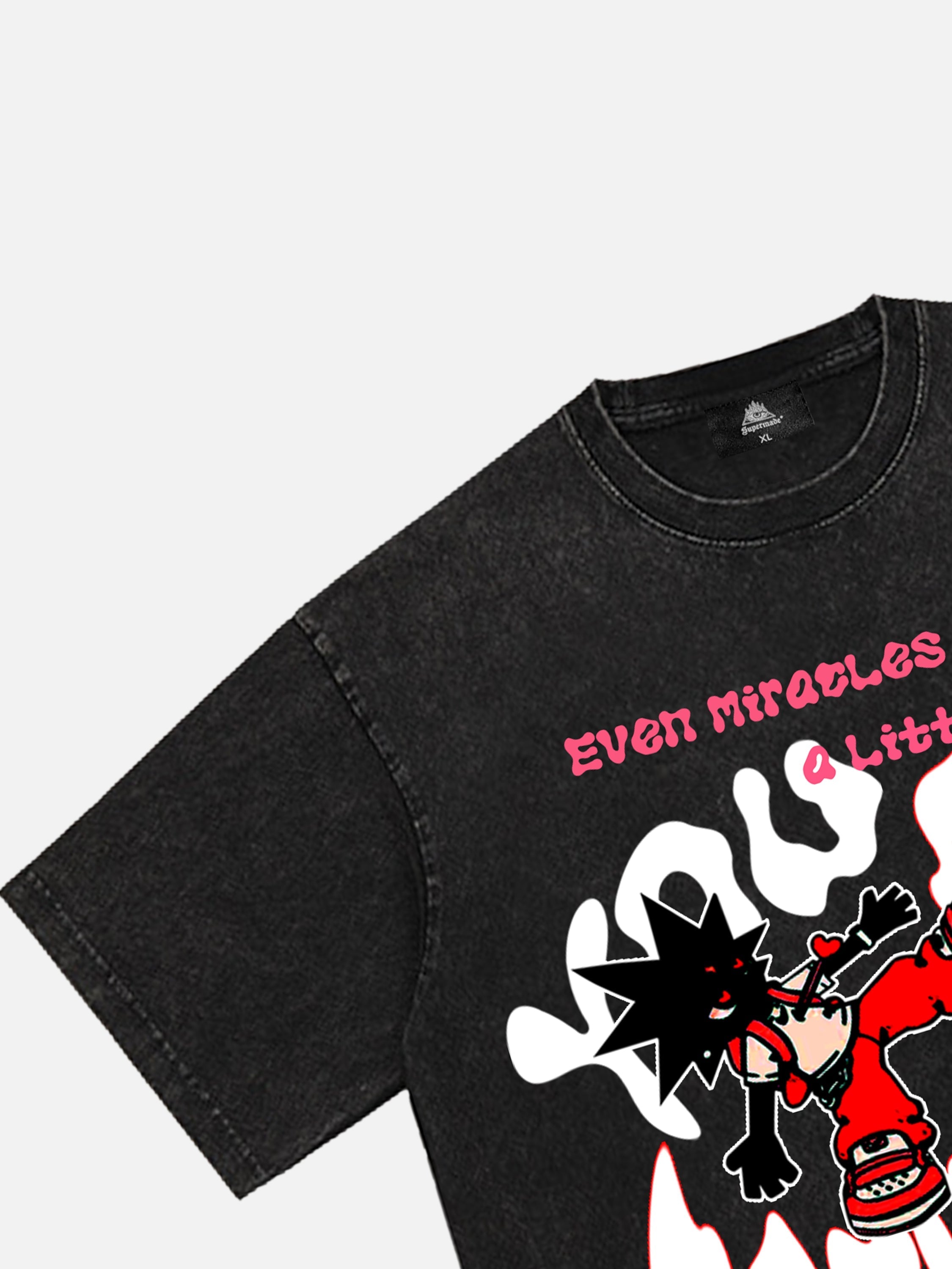 1984 Fun Letter Print T-shirt - 1901 SP240109CLY9