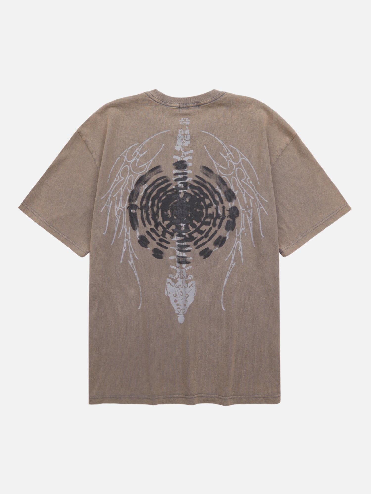 1984 Street Distressed Washed Letter Print T-shirt SP240301ON4F
