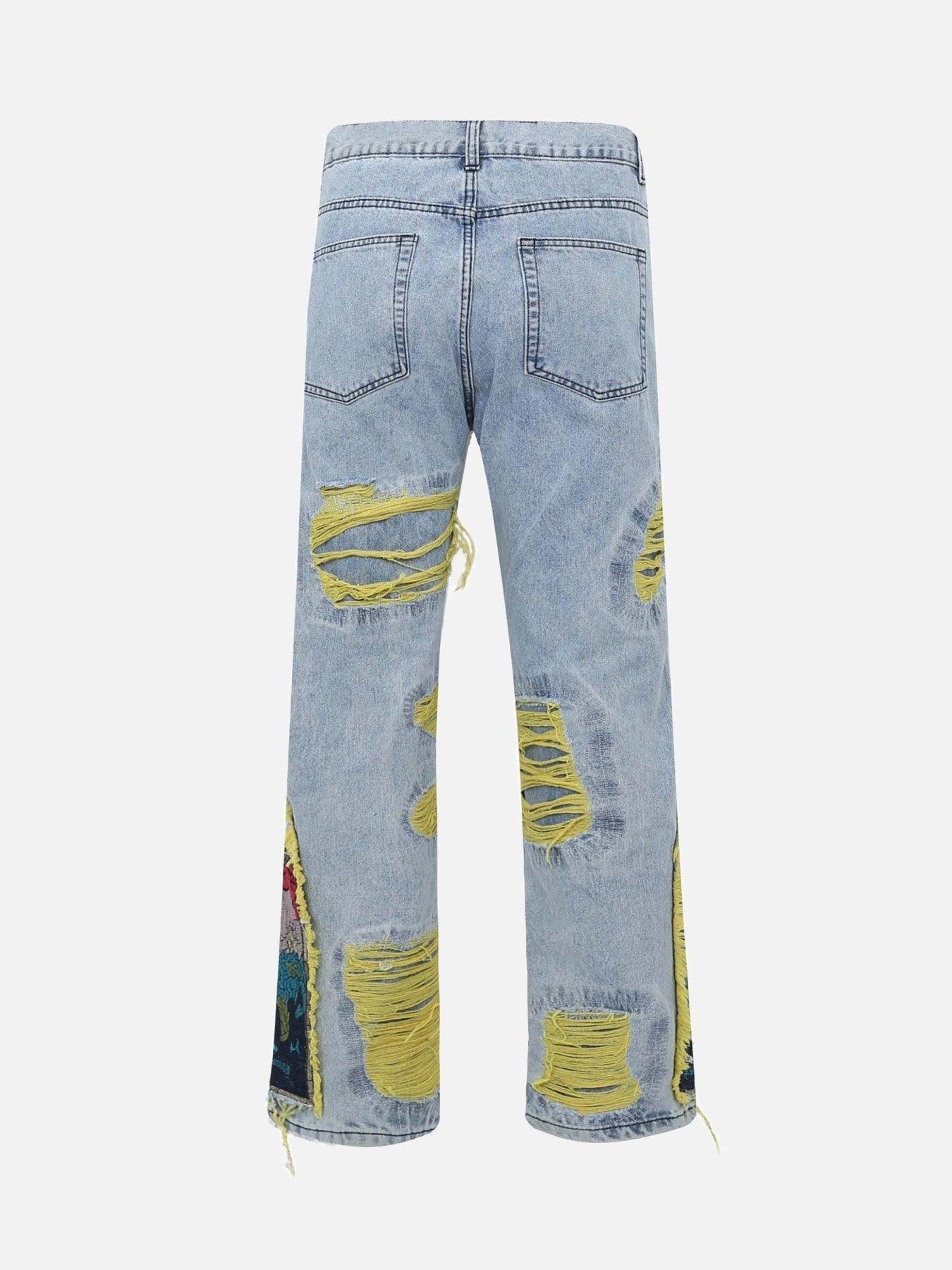 1984 Plum Embroidery Jeans - 1618 - 1984brand