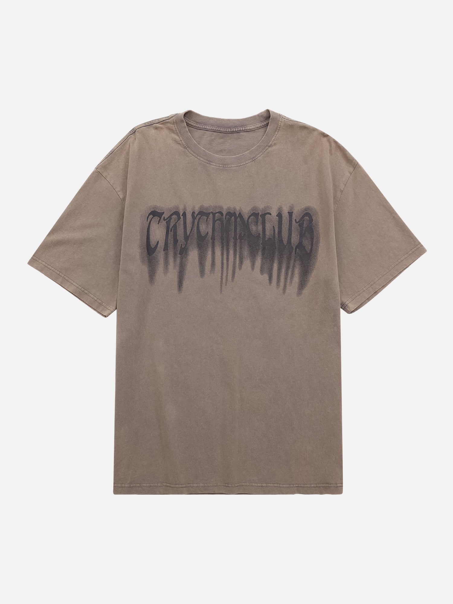 1984 Street Distressed Washed Letter Print T-shirt SP240301ON4F