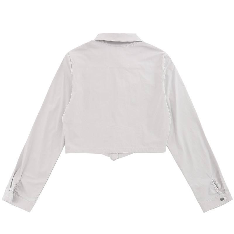 1984® Women Butterfly Long Sleeve Shirt with Chain Hem - 1984brand
