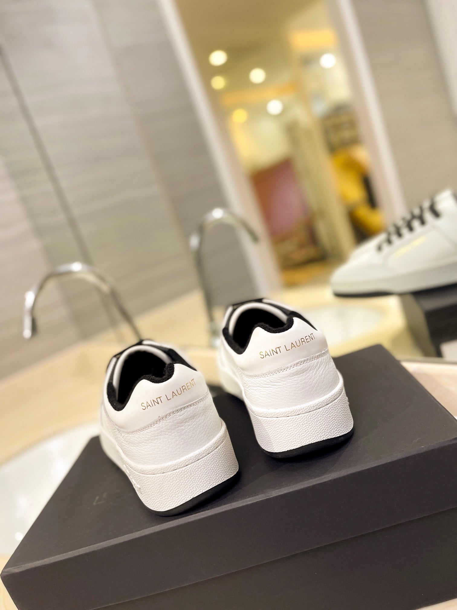 VSL Black and White Leather Sneakers-165