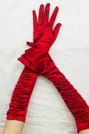 Rozeena Long Pleat Gloves