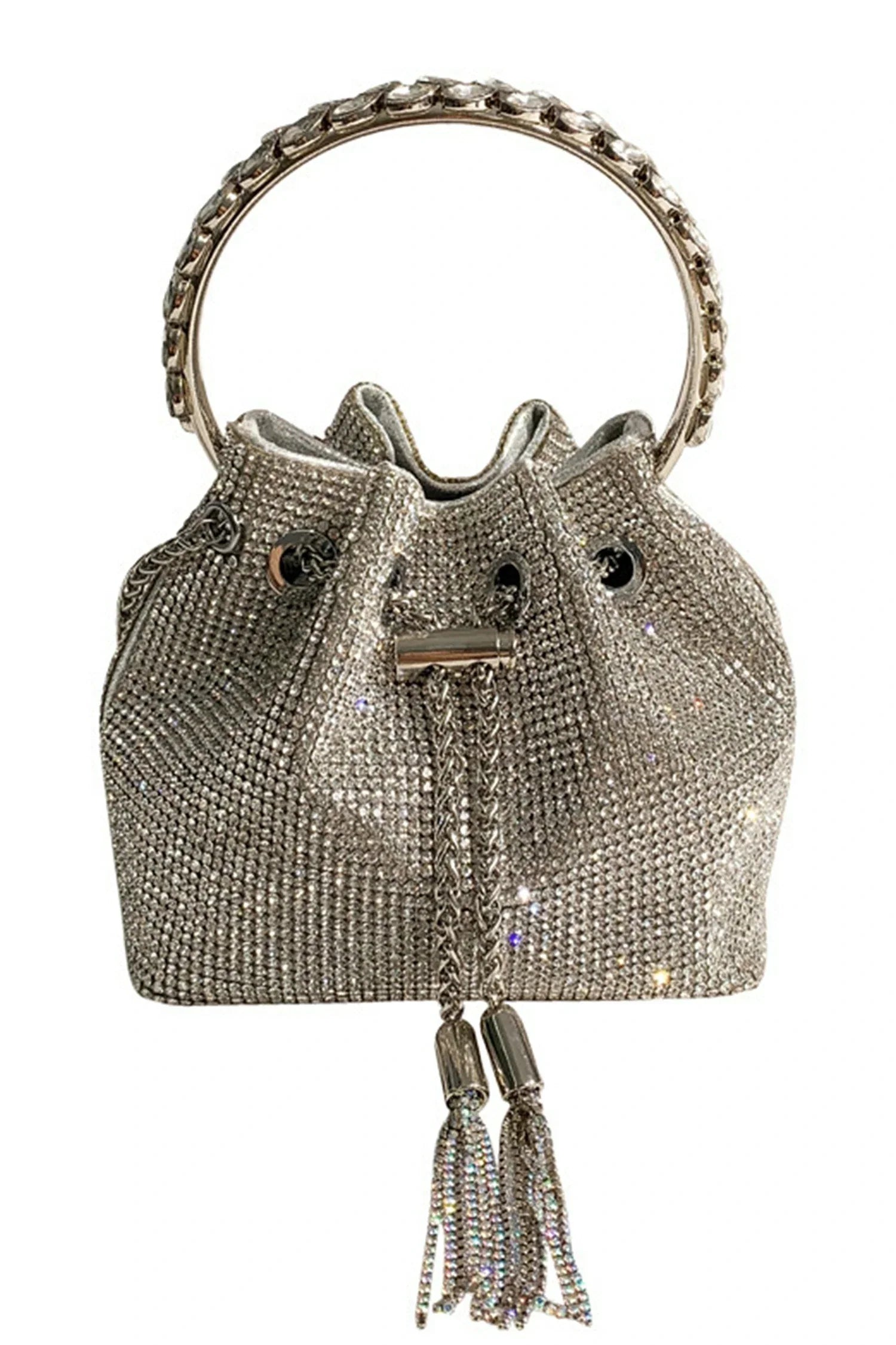 Lachlan Diamond Fringe Bucket Bag