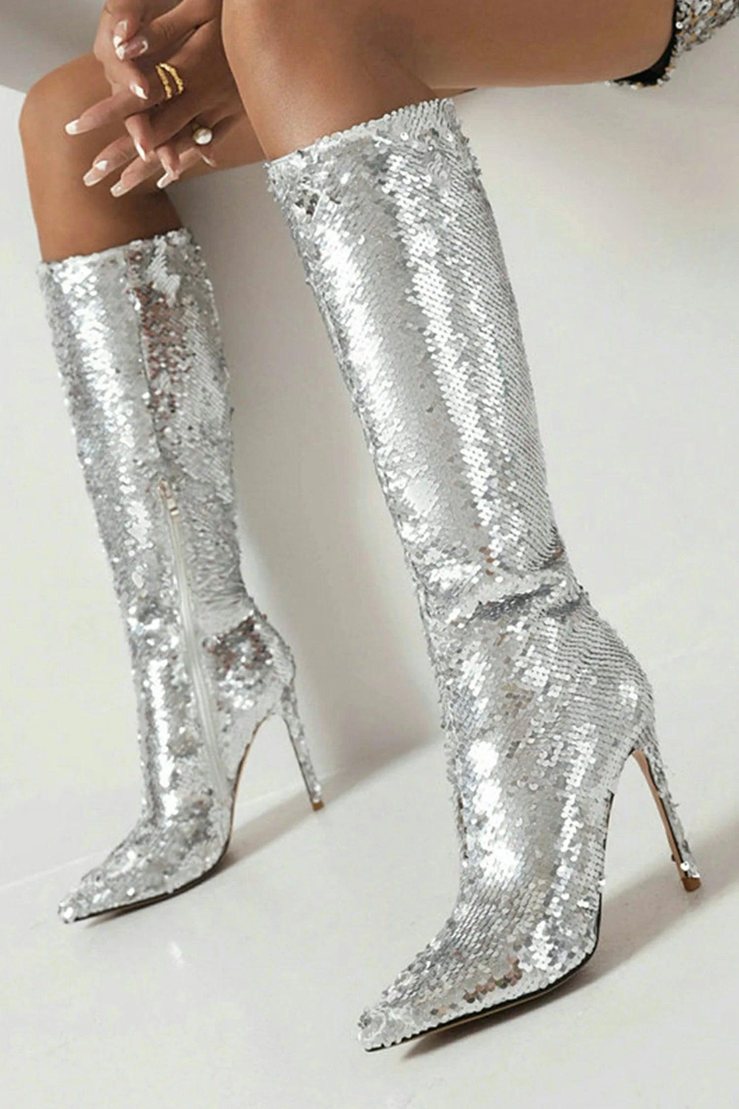 Bryston Sequin Pattern Boots