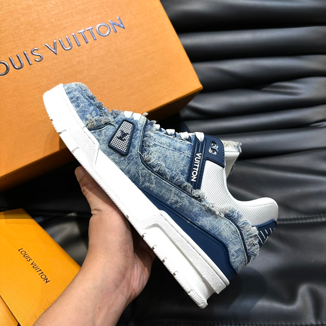 LUV Trainer Blue Denim Sneakers -070